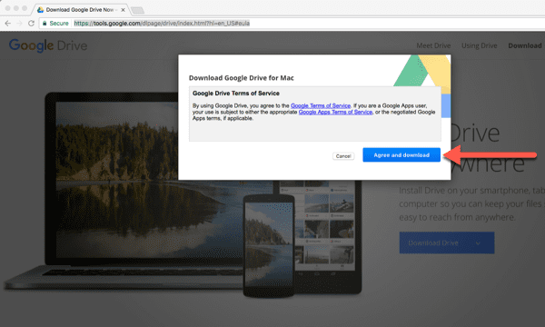 how to download google drive files on mac